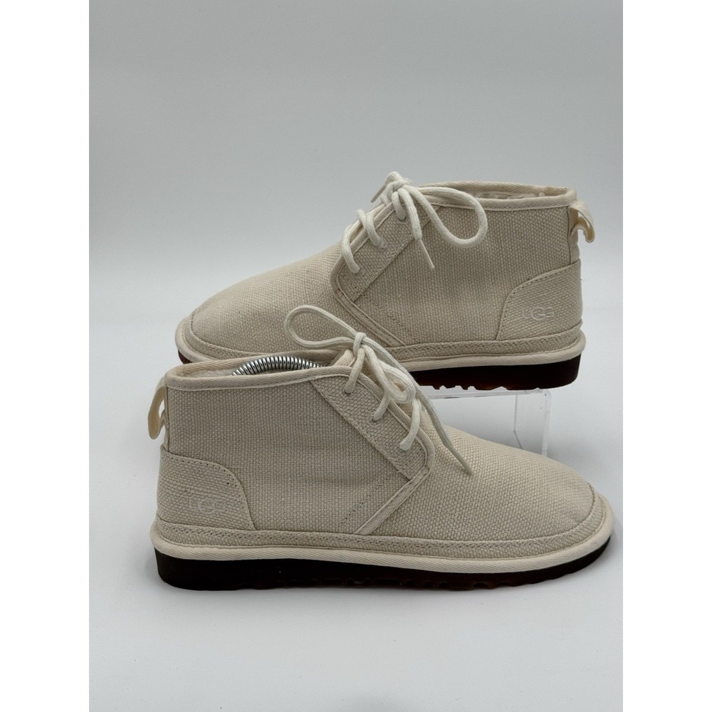 UGG Neumel Canvas Natural Sand Mens Chukka Boots Size 9